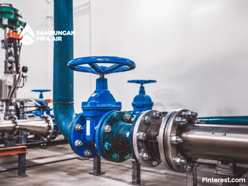 Gate valve pada sistem perpipaan untuk mengontrol aliran fluida